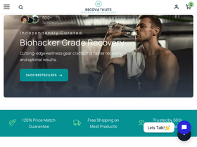 Recovathlete homepage screenshot