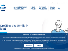 'balta.lv' screenshot