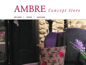 ambreconceptstore.com homepage screenshot