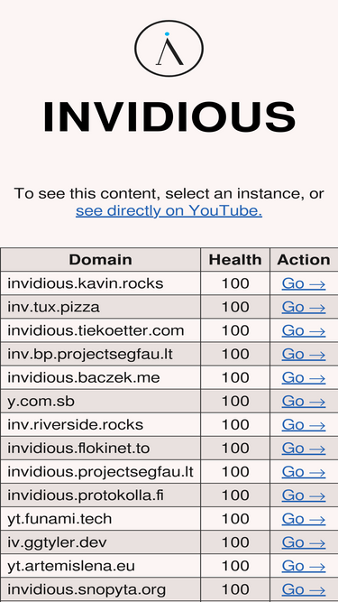redirect.invidious.io