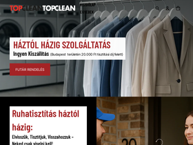 topclean.hu homepage screenshot