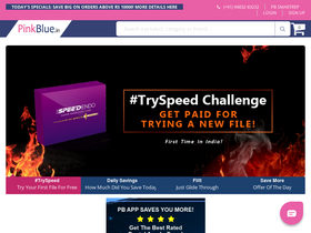 'pinkblue.in' screenshot