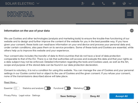 'kostal-solar-electric.com' screenshot