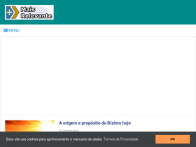 'maisrelevante.com.br' screenshot