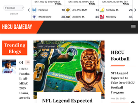 'hbcugameday.com' screenshot