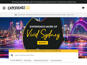 'experienceoz.com.au' screenshot