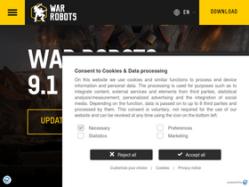 'warrobots.com' screenshot