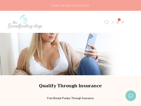 'thebreastfeedingshop.com' screenshot