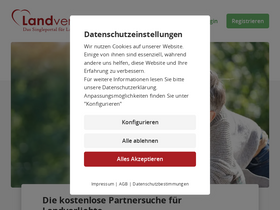 'landverliebt.de' screenshot