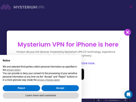 'mysteriumvpn.com' screenshot