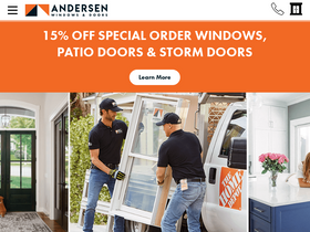 'andersenhomedepot.com' screenshot