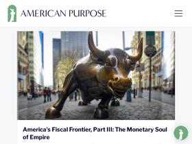 'americanpurpose.com' screenshot