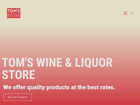 'tomswinegoa.com' screenshot