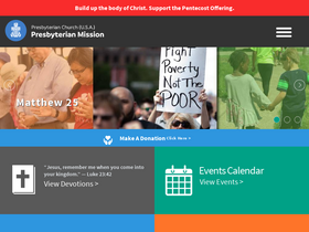 'presbyterianmission.org' screenshot