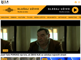 'radiolola.rs' screenshot