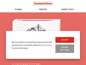 'fishermansfriend.com' screenshot