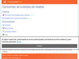 'miconvertidor.com' screenshot