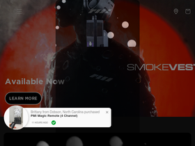 Pmigear homepage screenshot