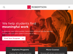 'robertsoncollege.com' screenshot