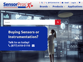 sensorprofessionals.com homepage screenshot