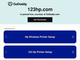 '123hp.com' screenshot