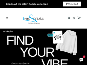 inkstyles.in homepage screenshot