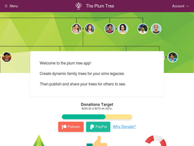 'theplumtreeapp.com' screenshot