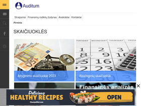 'auditum.lt' screenshot