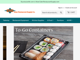 Eden Restaurant Supply homepage screenshot