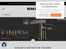 'shopkohler.in' screenshot