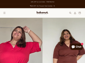 thecurvykokonut.com homepage screenshot