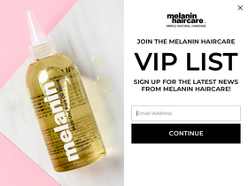 'melaninhaircare.com' screenshot