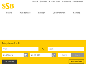 'ssb-ag.de' screenshot