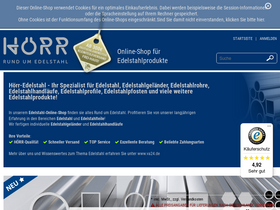 'hoerr-edelstahl.de' screenshot