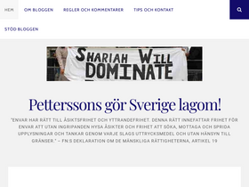 'petterssonsblogg.se' screenshot