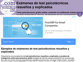 'psicotecnicostest.com' screenshot