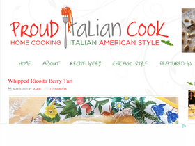 'prouditaliancook.com' screenshot