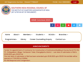 'sirc-icai.org' screenshot