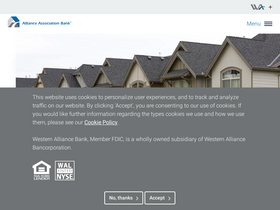 'allianceassociationbank.com' screenshot