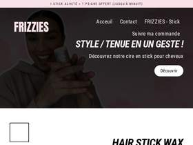Frizzies homepage screenshot