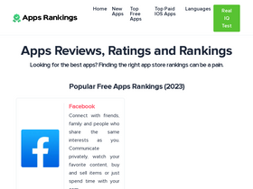 'appsrankings.com' screenshot