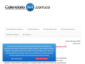 'calendario-365.com.co' screenshot