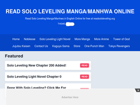 'readsololeveling.org' screenshot