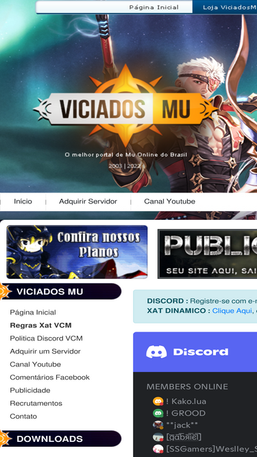 Viciados MU :. O Melhor e mais antigo portal de MuOnline do Brasil.  www.  Portal Mu Online, Tutoriais muonline, Criar Mu  Online, Servidores, Downloads, Brasil, Game, MMORPG, xat de mu