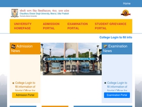 'ccsuweb.in' screenshot