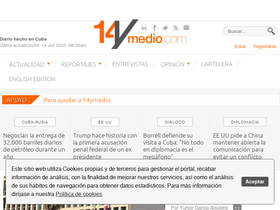 '14ymedio.com' screenshot