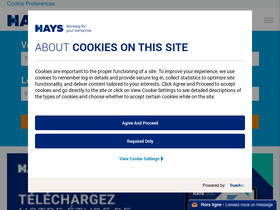 'hays.fr' screenshot