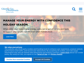 'columbiagaspa.com' screenshot