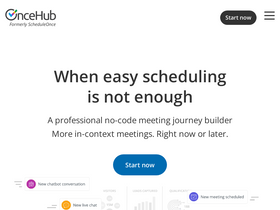 'oncehub.com' screenshot