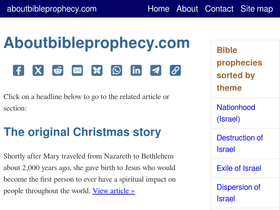 'aboutbibleprophecy.com' screenshot